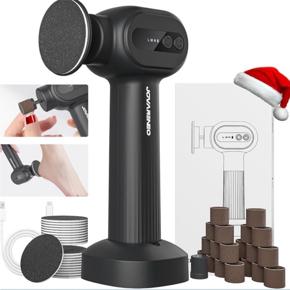 JOMARTO Electric Foot Callus Remover in Black